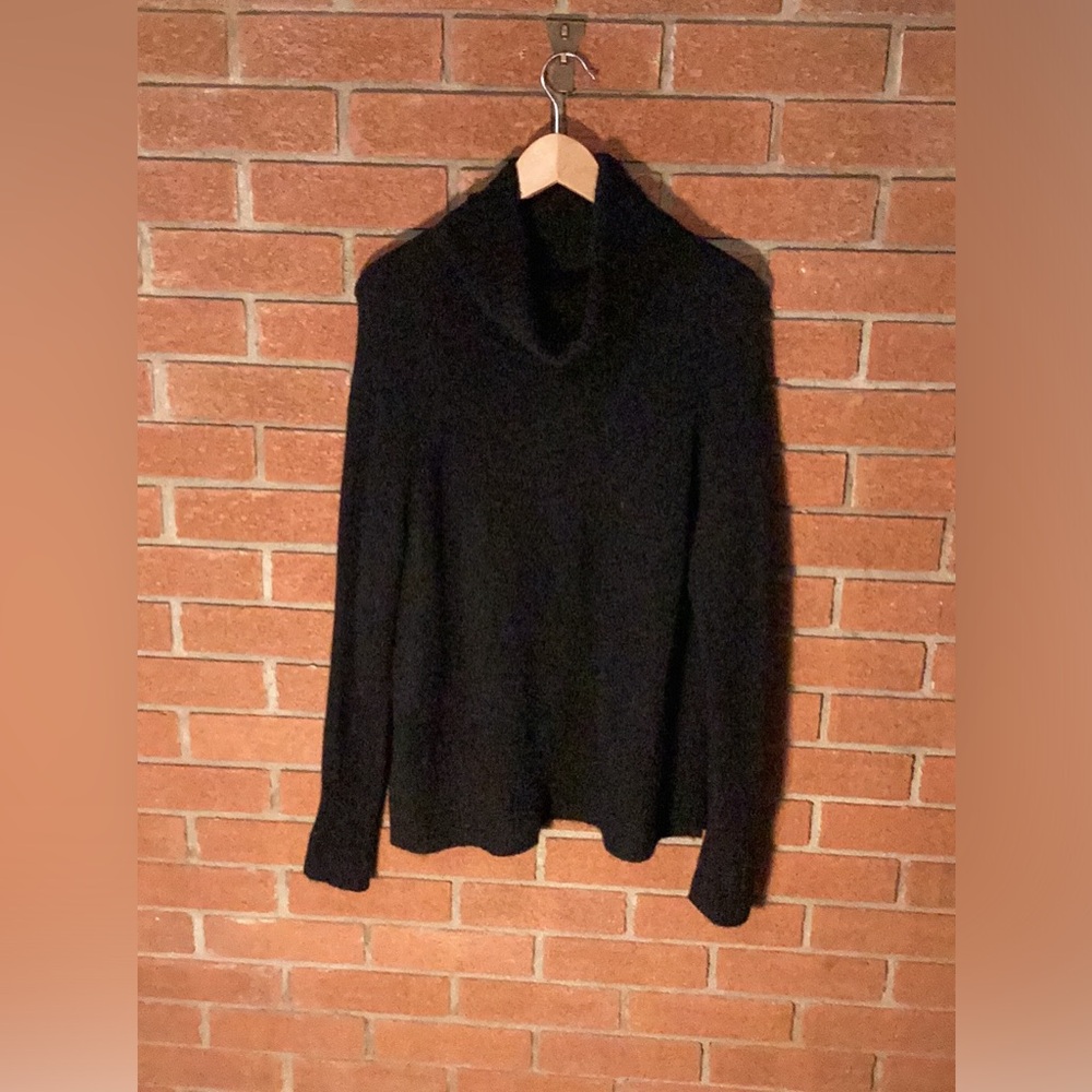 Babaton wool black cowl neck long sweater size S